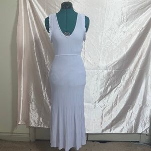 Michael Kors Ribbed Stretch Knit Lavender Dress